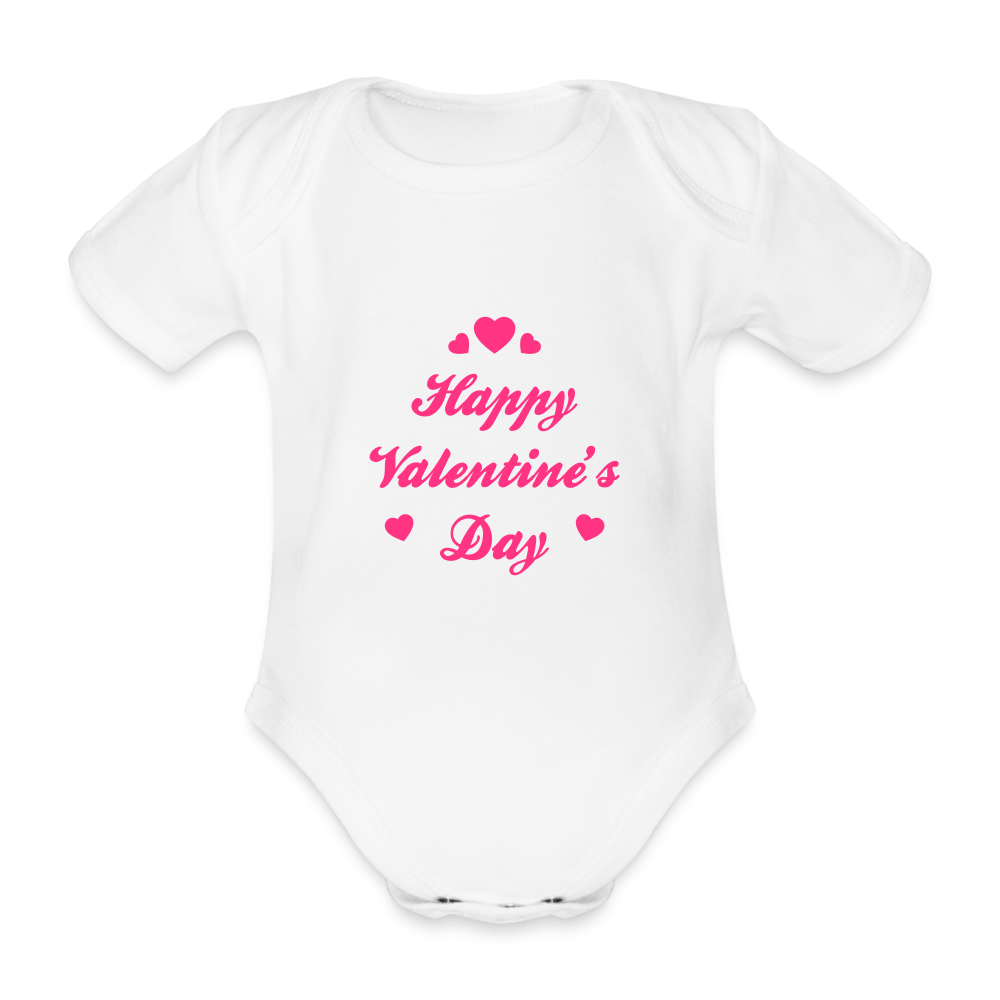 KidzzCamp Baby Bio-Kurzarm-Body - Weiß