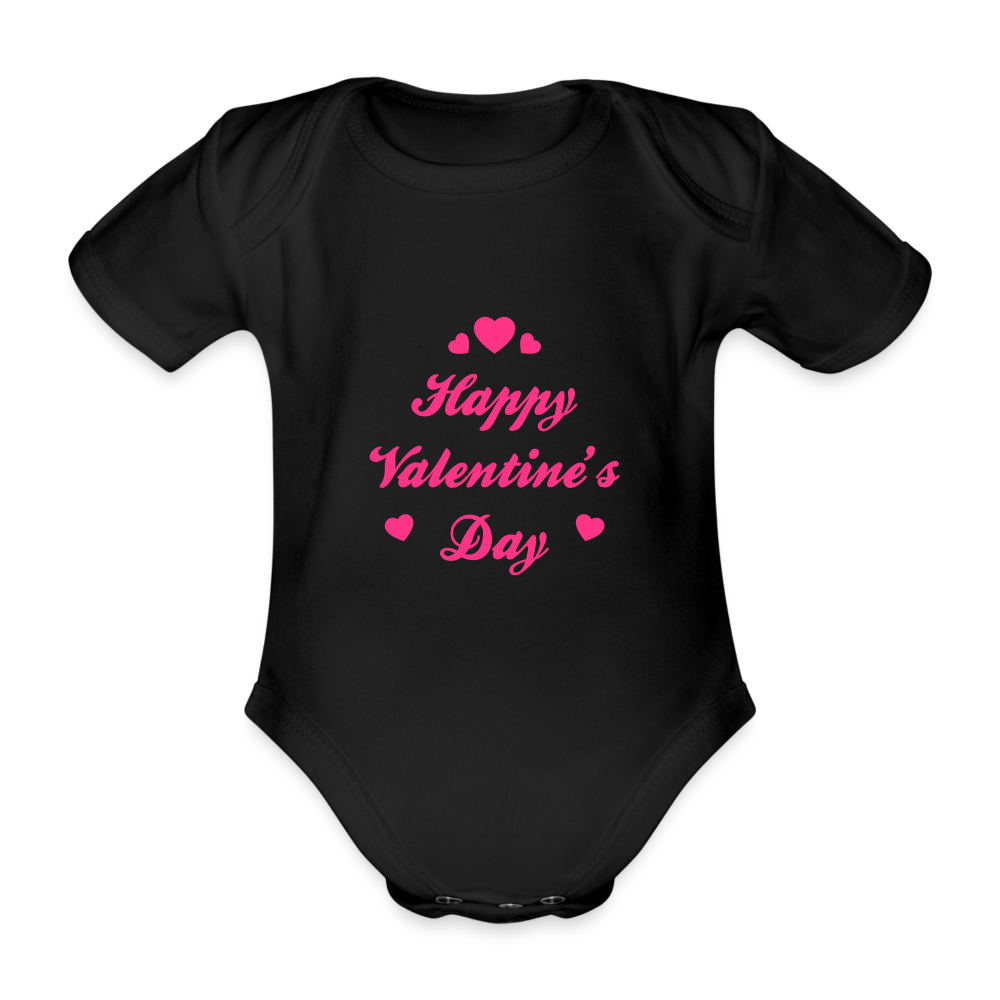 KidzzCamp Baby Bio-Kurzarm-Body - Schwarz