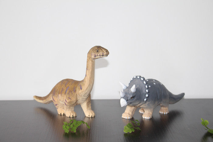 Dinosaurier Figuren aus Holz
