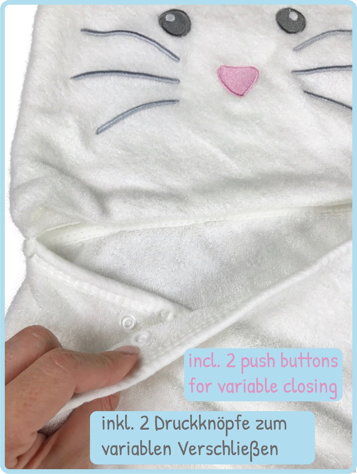 KidzzCamp Kapuzenhandtuch Baby Maus