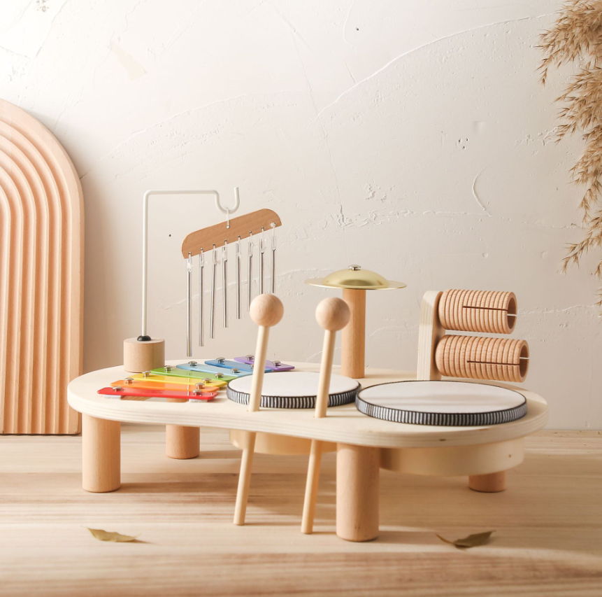 7-in-1-Babytrommel mit Tisch für Kinder