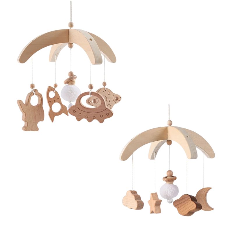 KidzzCamp Holz Mobile "MiniTraum" Wickeltisch Stubenwagen