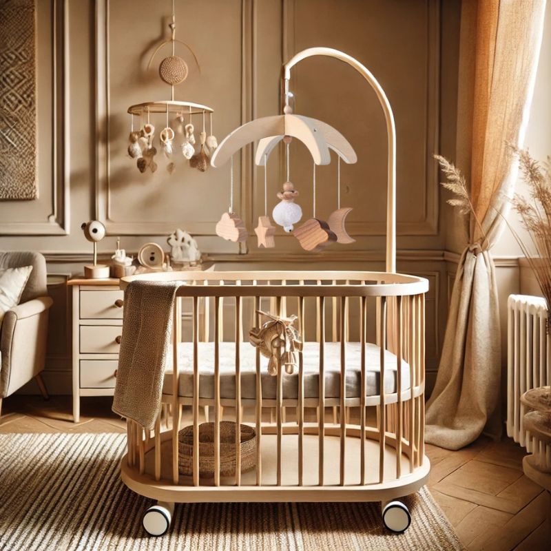 KidzzCamp Holz Mobile "MiniTraum" Wickeltisch Stubenwagen