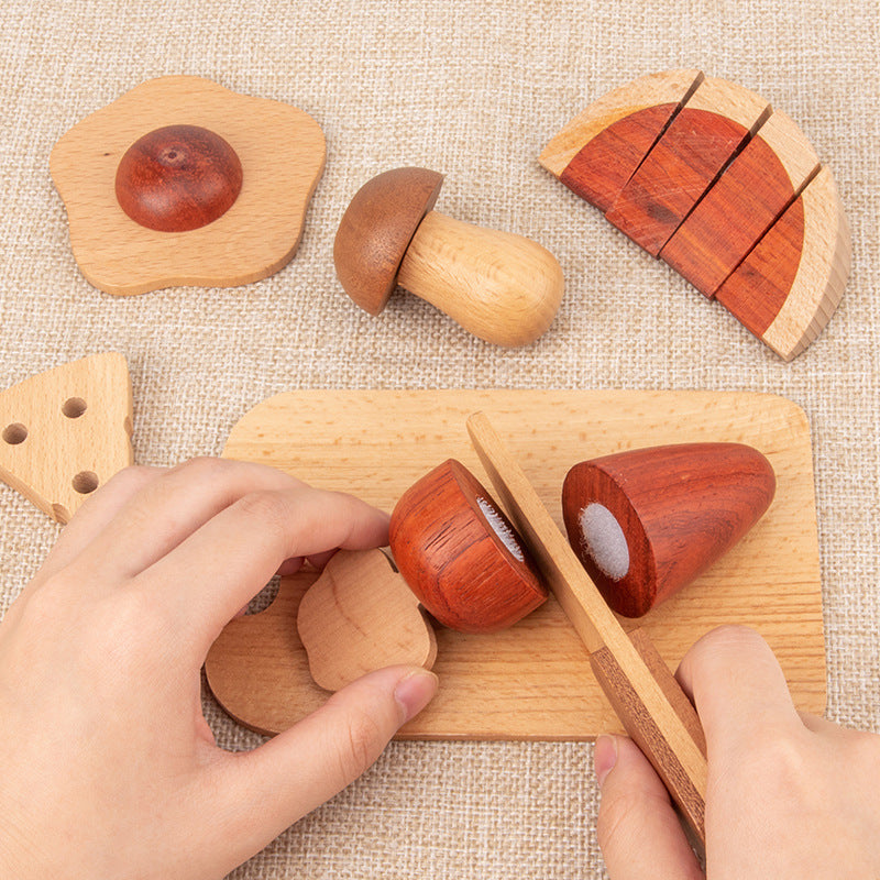 Holzlebensmitteln mit Zubehör