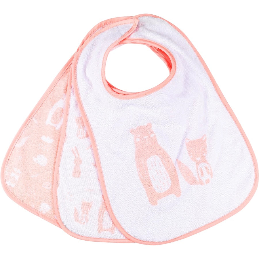 Klettlätzchen 3er Pack » Lätzchen-Set mit Klettverschluss »