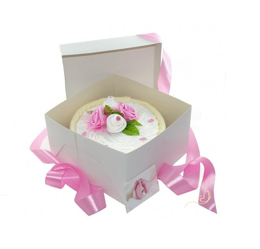 KidzzCamp Windeltorte CAKEBOX rosa