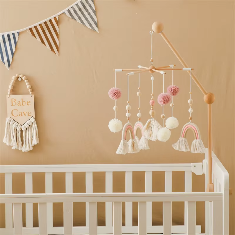 KidzzCamp Holz Mobile Babybett "Sternenhalter"