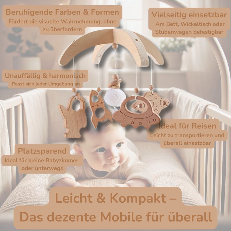 KidzzCamp Holz Mobile "MiniTraum" Wickeltisch Stubenwagen