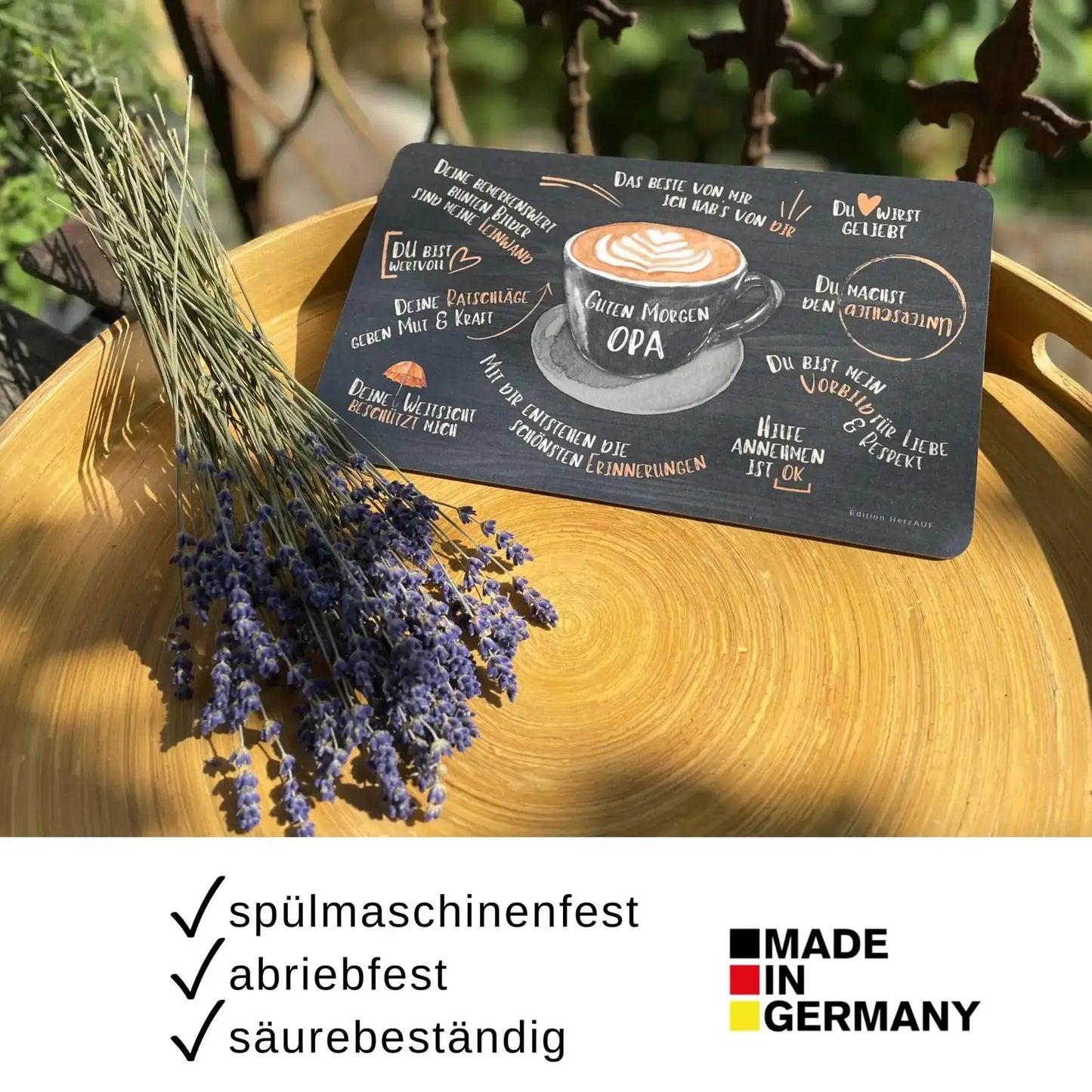 Frühstücksbrettchen Set "Guten Morgen Oma und Opa"