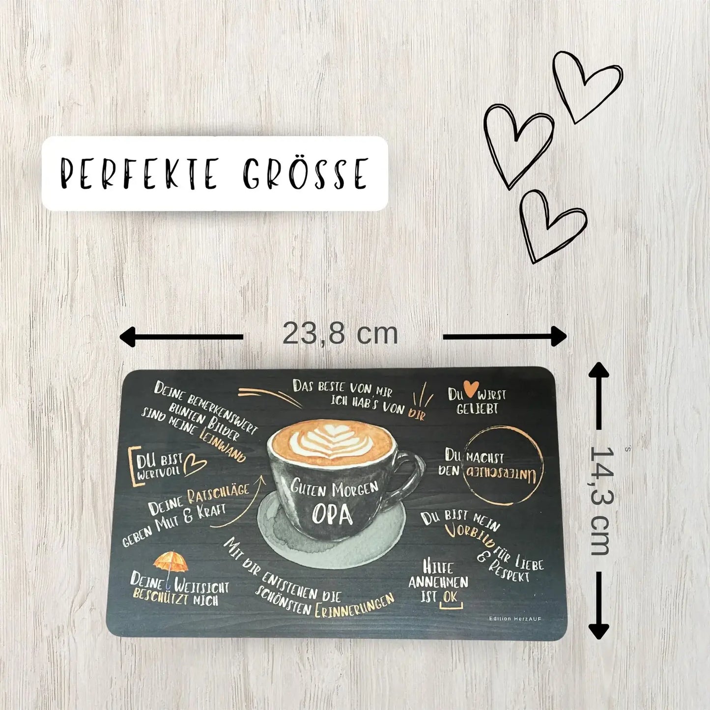 Frühstücksbrettchen Set "Guten Morgen Oma und Opa"