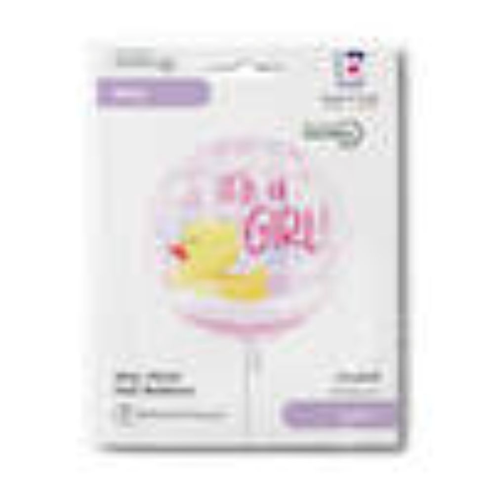 18"/Ø46cm Folienballon Ente "It`s a Girl"
