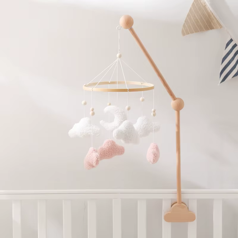 KidzzCamp Holz Mobile Babybett "Traumring"