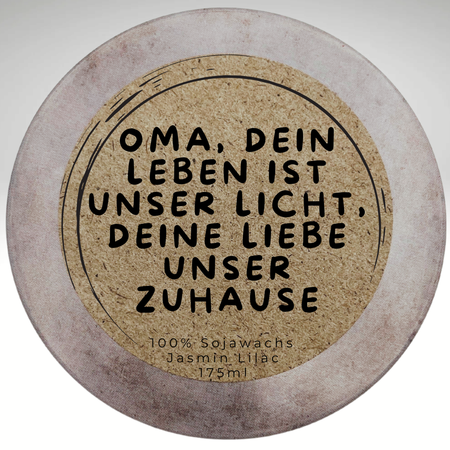 Sojawachs-Duftkerze „Danke Beste Oma“