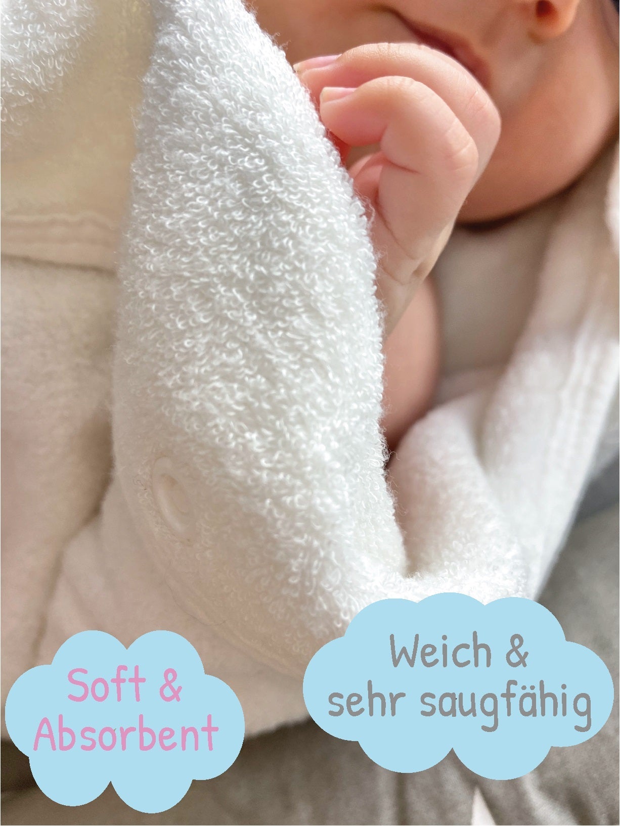 KidzzCamp Kapuzenhandtuch Baby Maus