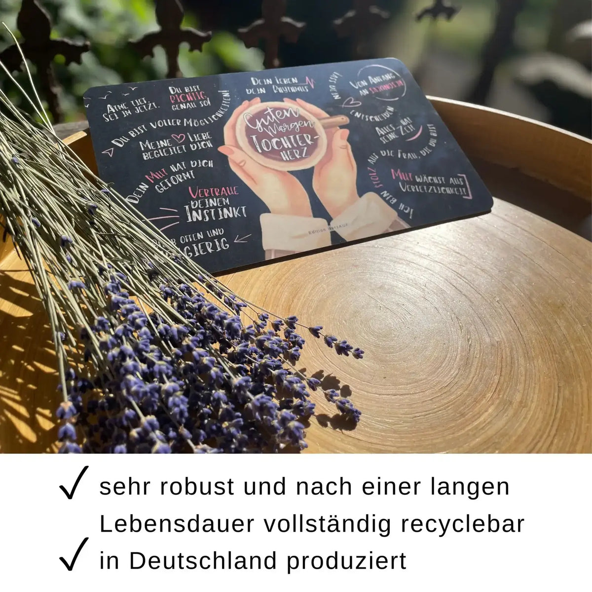 Frühstücksbrettchen "Guten Morgen Tochterherz"