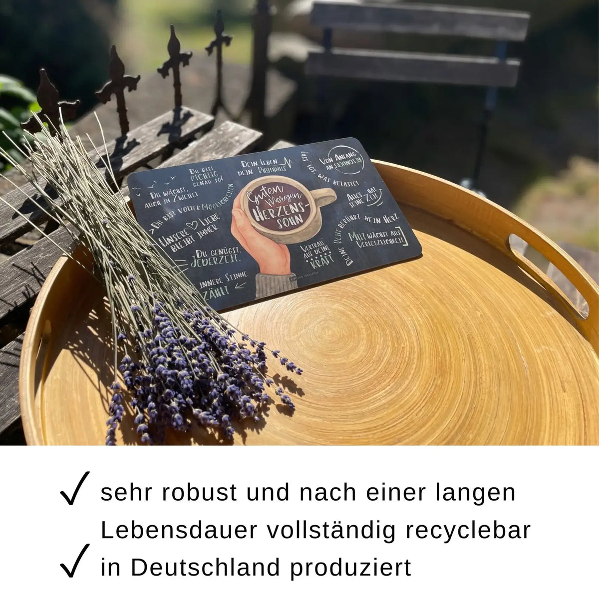 Frühstücksbrettchen "Guten Morgen Herzenssohn"