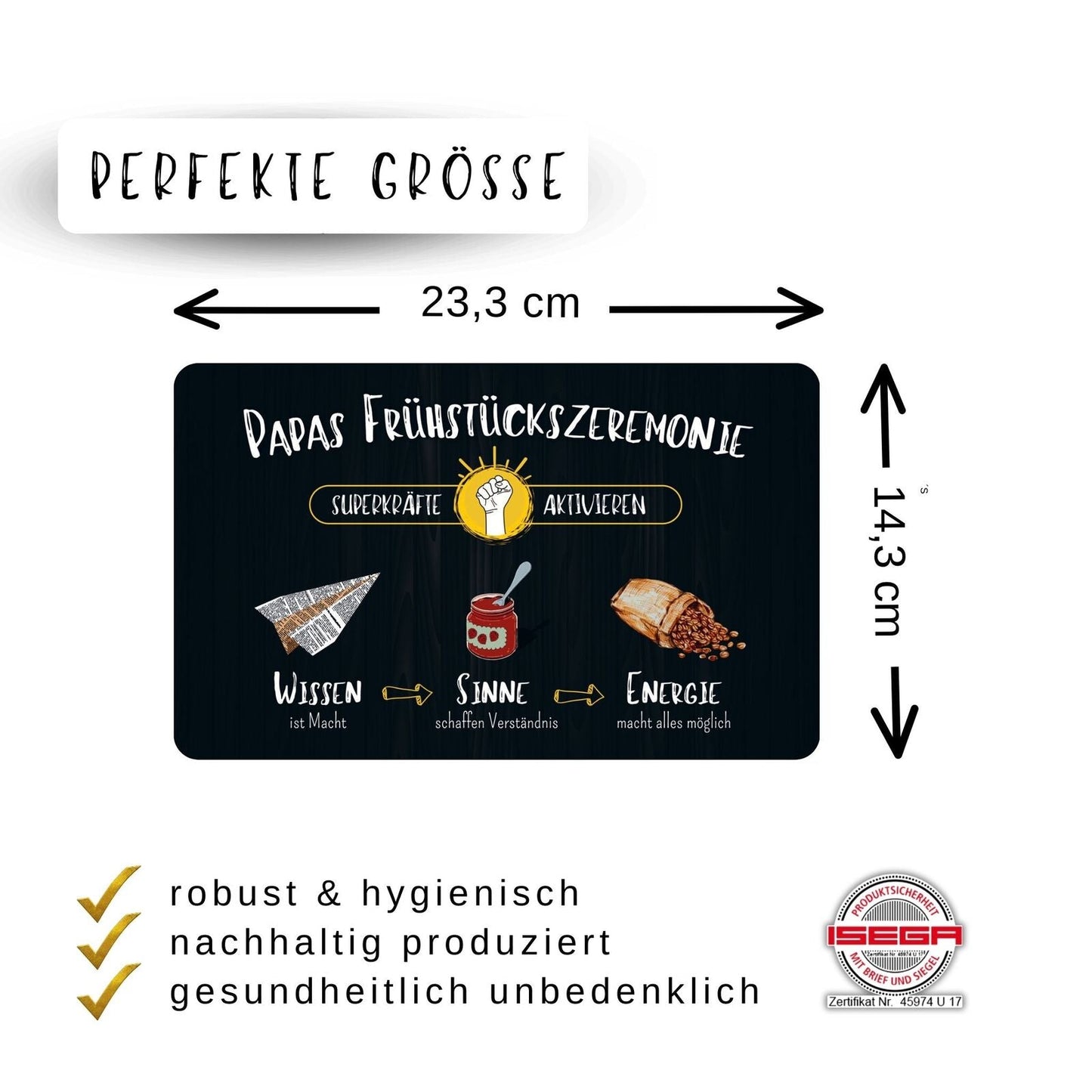 Frühstücksbrettchen “Papas Frühstückszeremonie"