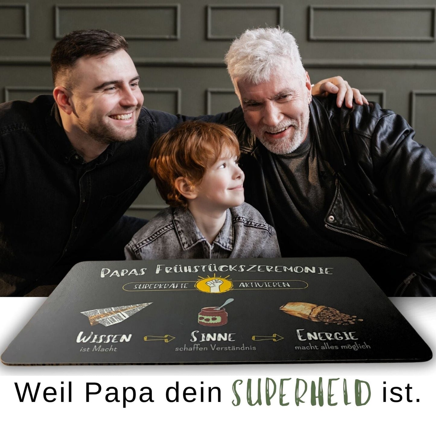 Frühstücksbrettchen “Papas Frühstückszeremonie"