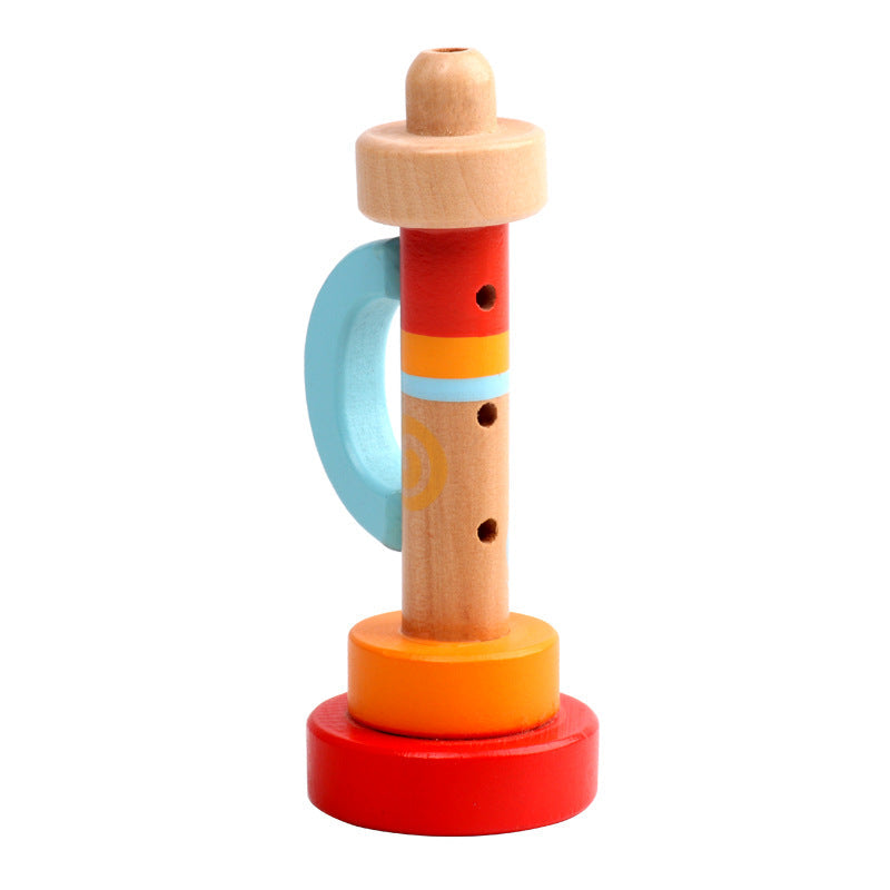 Kleine Kindertröte Trompete aus Holz
