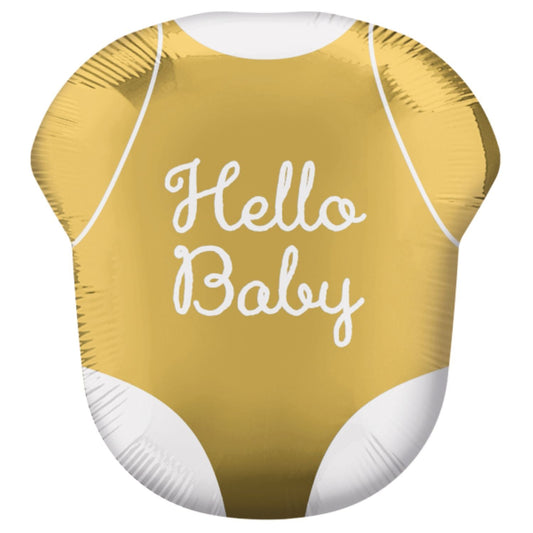 Shape Folienballon "Hello Baby" Body | 55x60cm