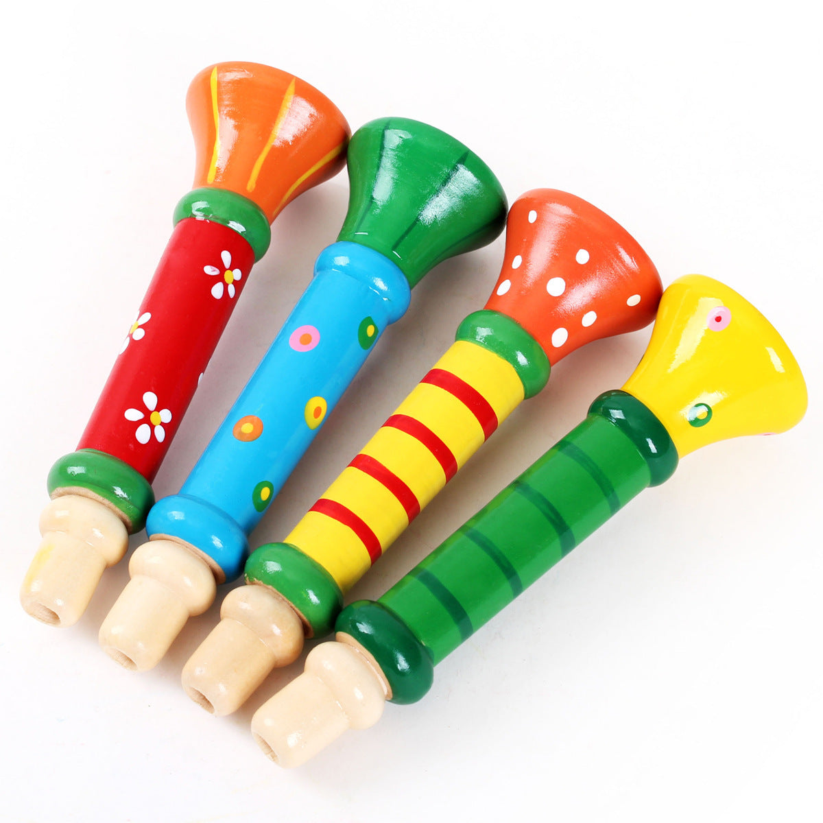 Kleine Kindertröte Trompete aus Holz