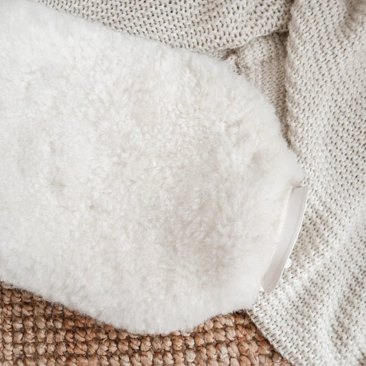 Lammfell Wärmflasche – mit hochwertigem Lammfellbezug