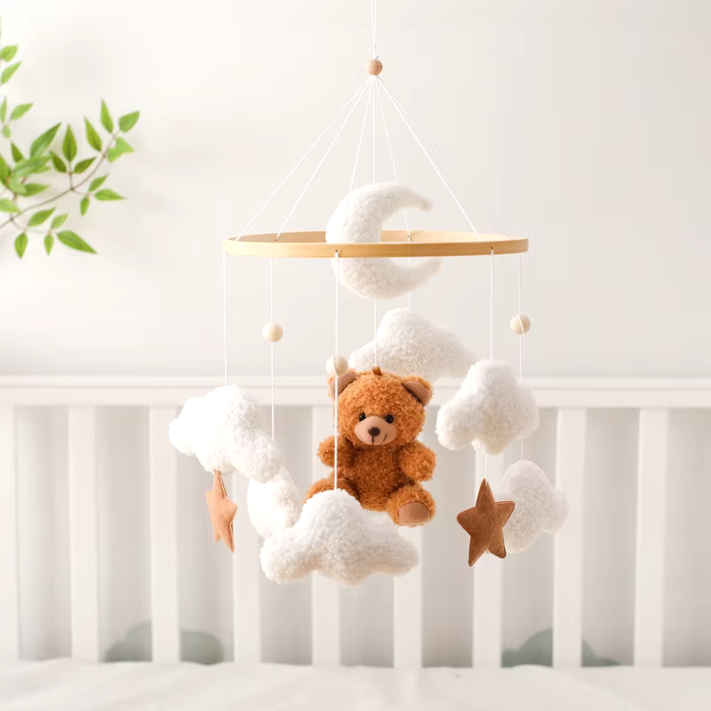 KidzzCamp Holz Mobile Babybett "Traumring"