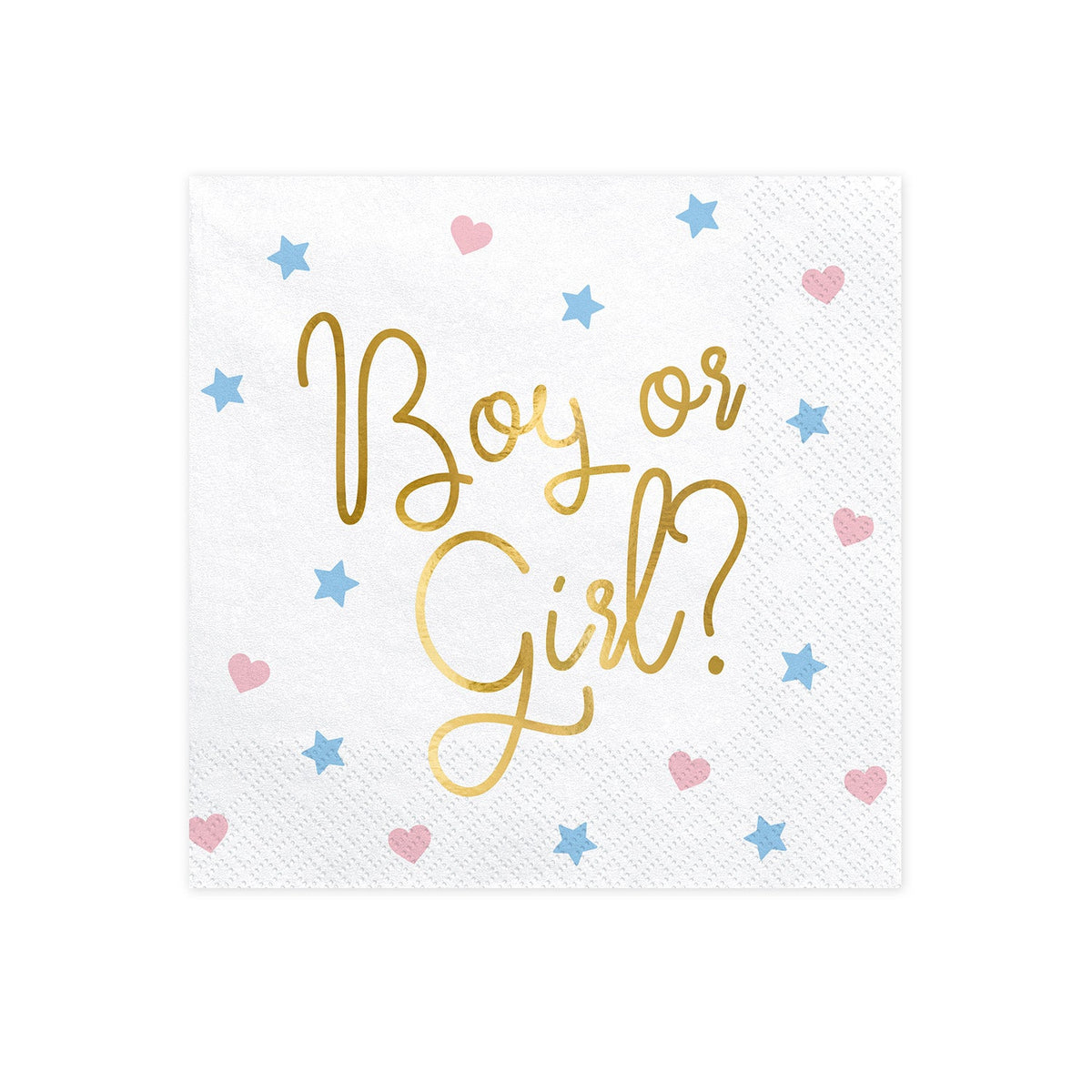 Servietten "Boy or Girl" - Gold | 20Stk./33x33cm