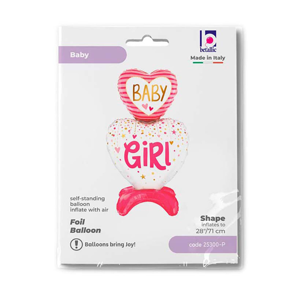 Airfill Baby Girl Hearts