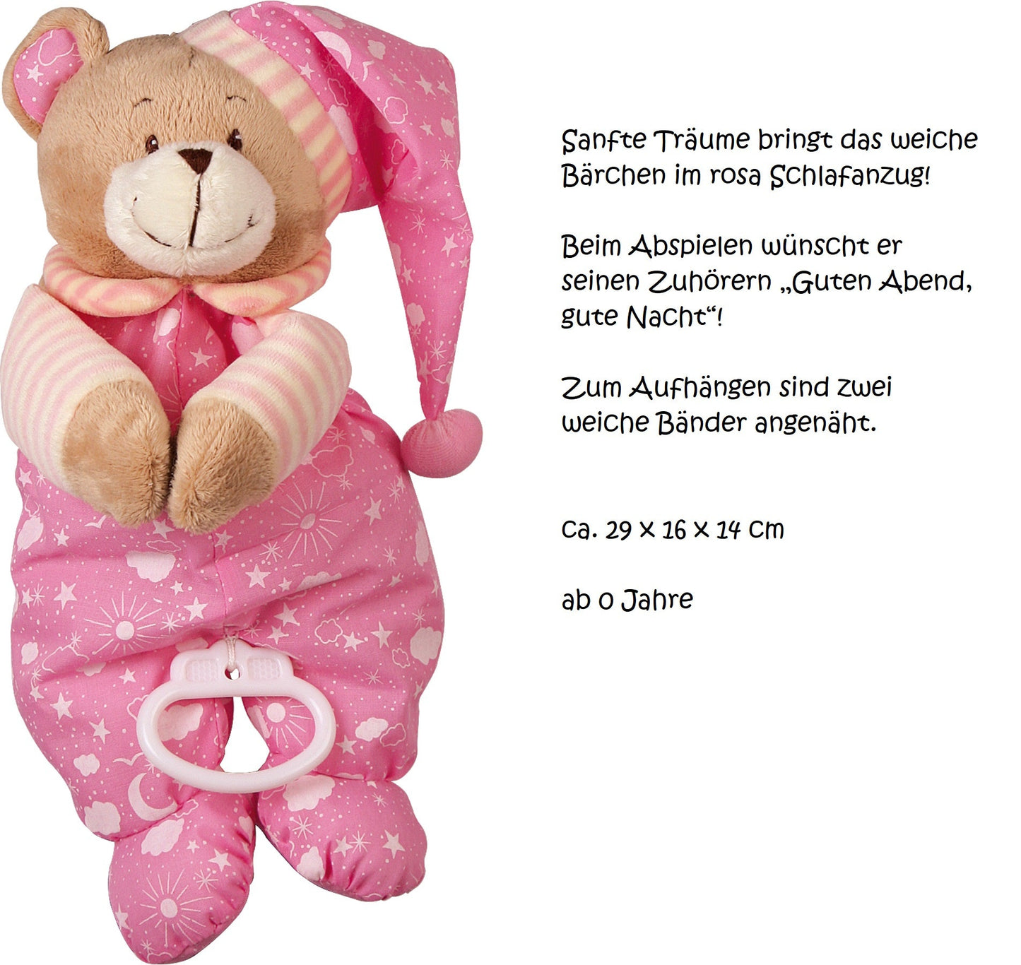 KidzzCamp Windeltorte "It´s a girl" mit Spieluhr Bär