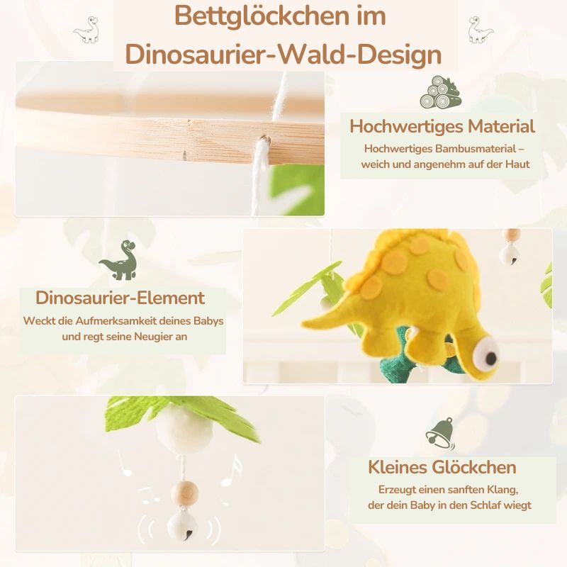 KidzzCamp Filz Mobile Babybett "DinoTraum"