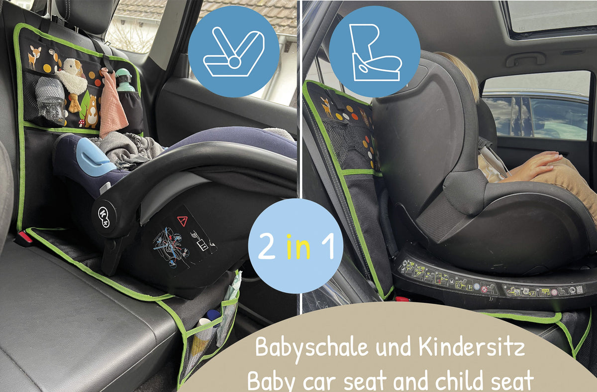 Kinder Autositz Sitzauflage Waldtiere