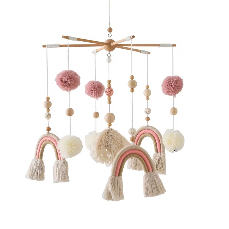 KidzzCamp Holz Mobile Babybett "Sternenhalter"