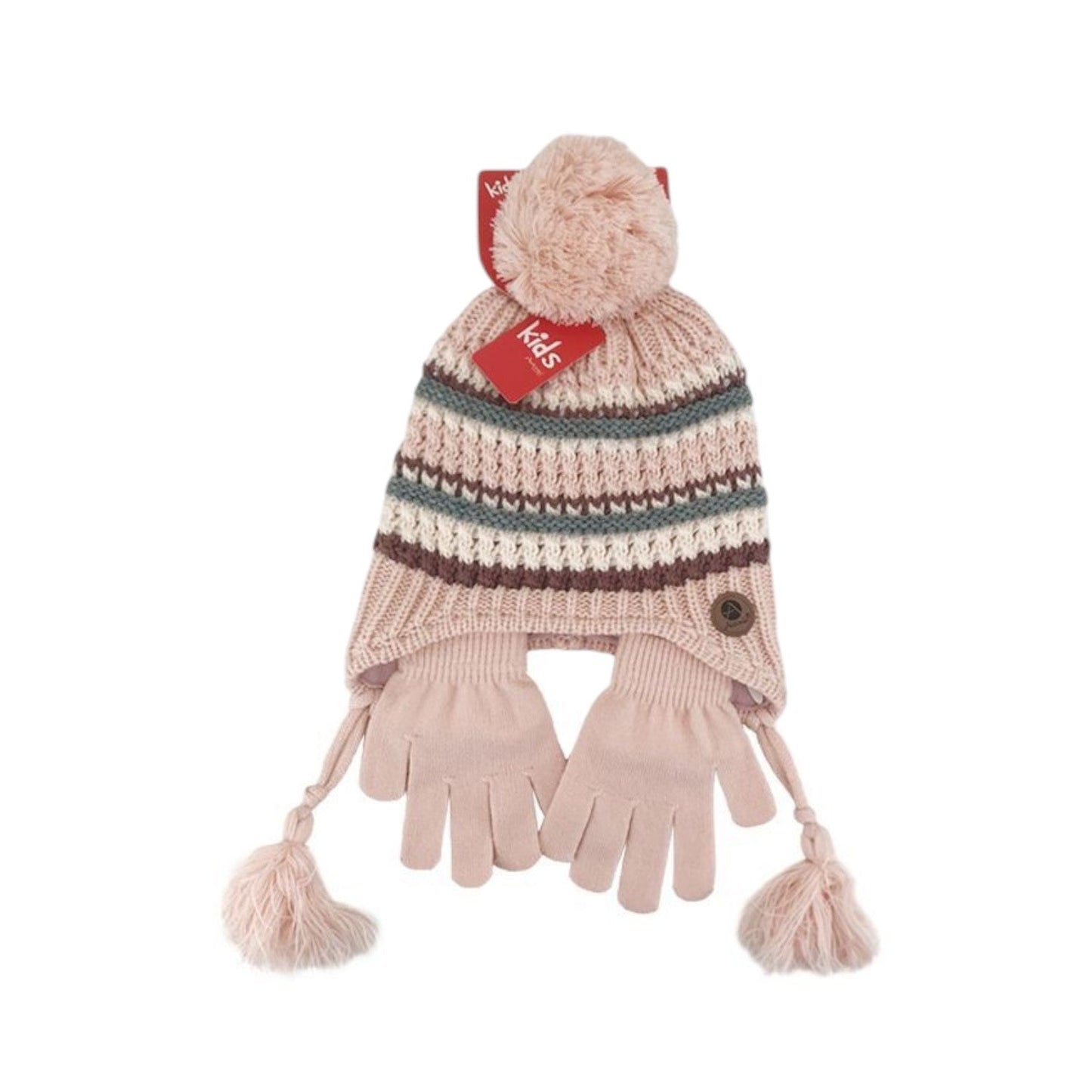 Baby Kinder Winter Mütze mit Handschuhen Set