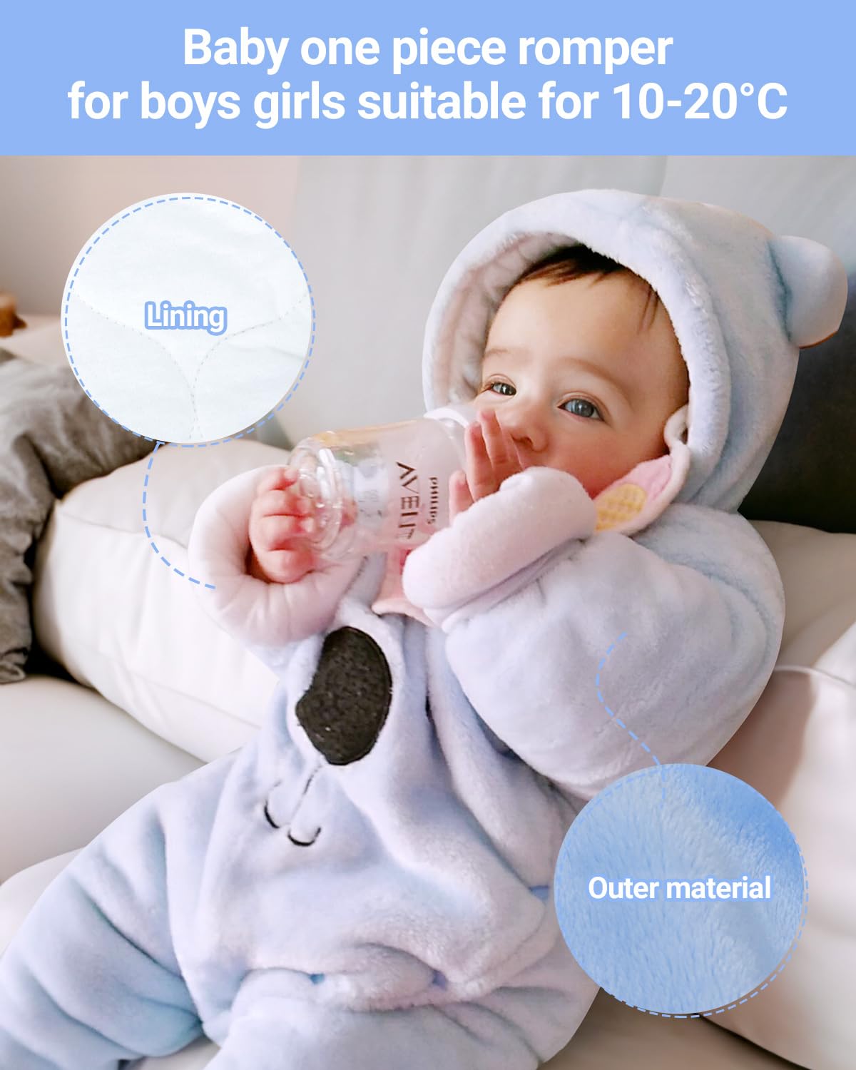 Baby Overall Winter Mit Kapuze Schneeanzug