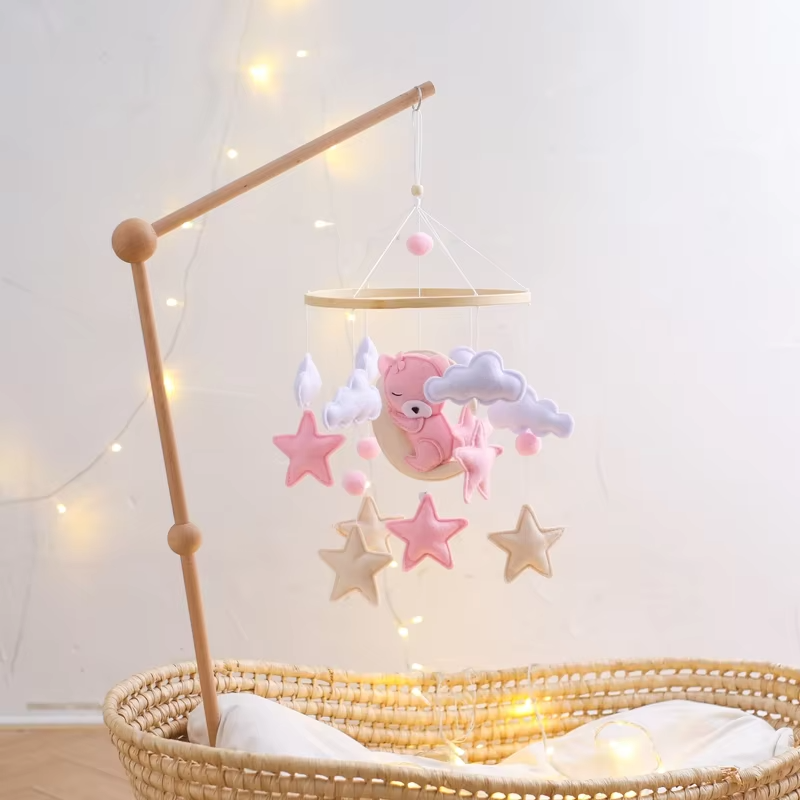 KidzzCamp Holz Mobile Babybett "Traumring"