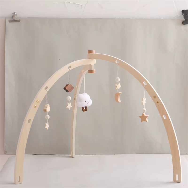 KidzzCamp Holz-Babyspielbogen Anhängerset