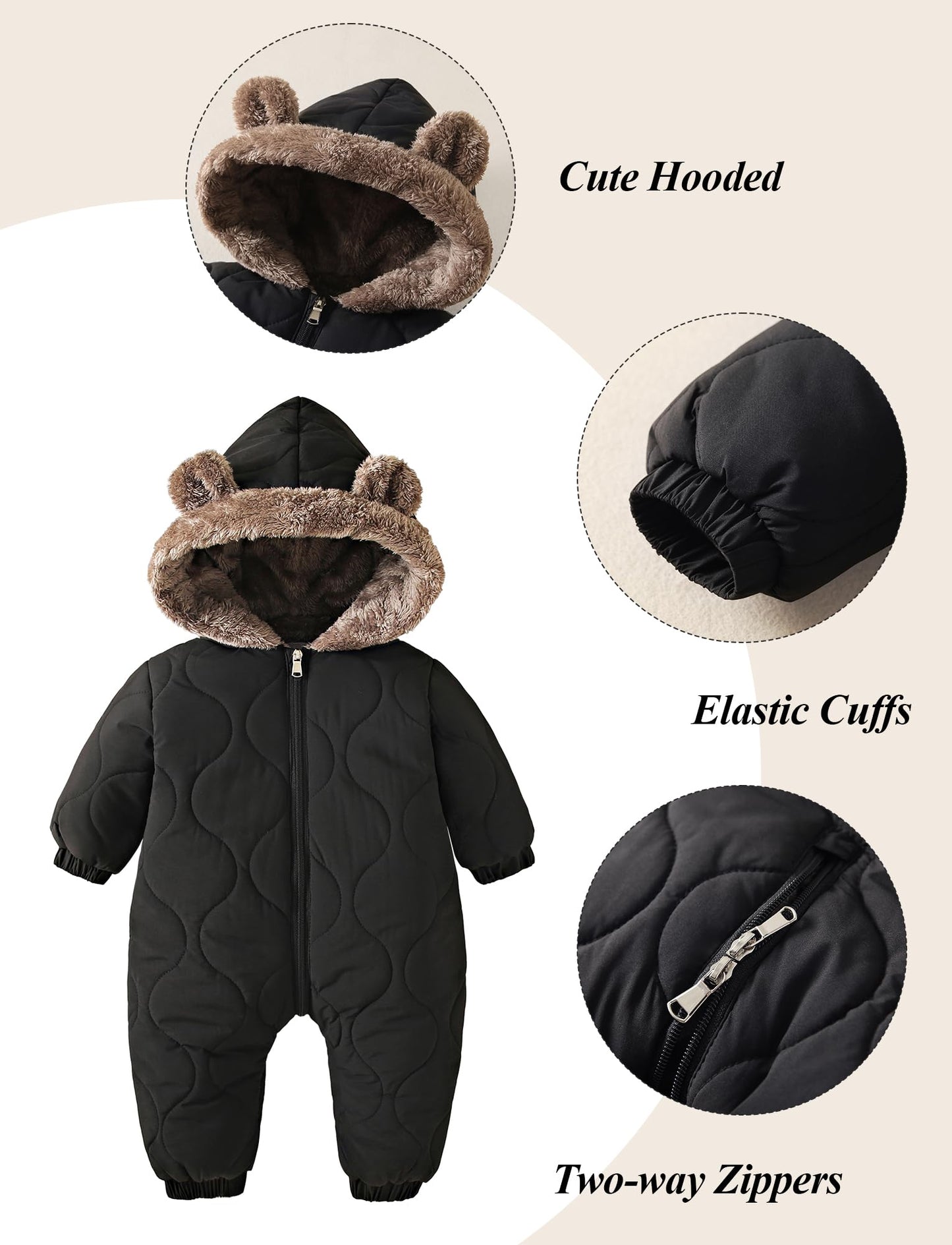 NEAWEALY Baby Winter Overall Schneeanzug