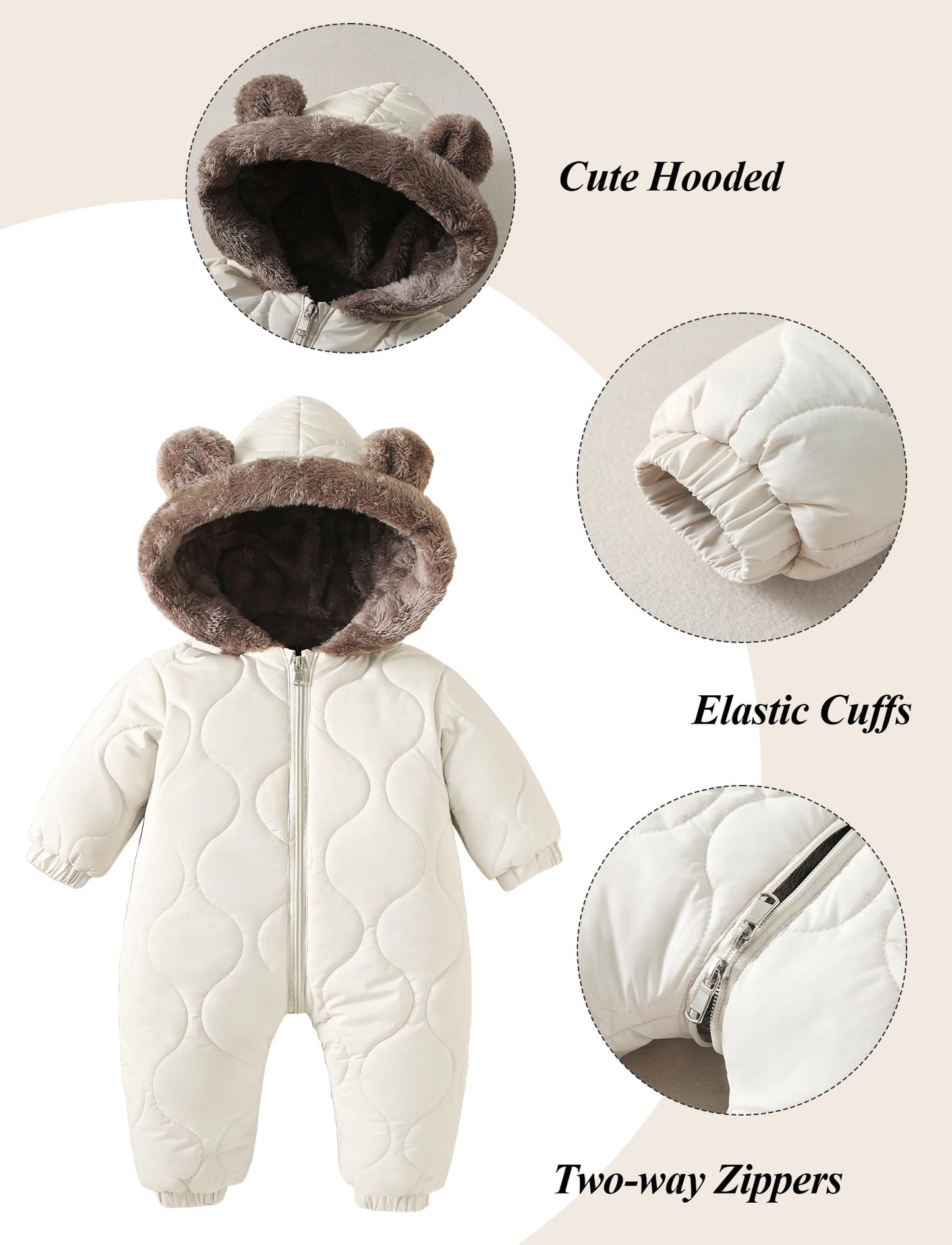 NEAWEALY Baby Winter Overall Schneeanzug