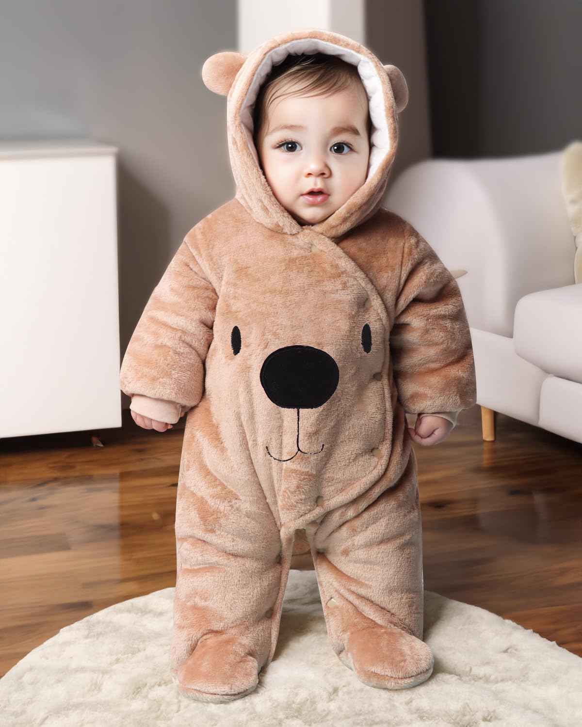 Baby Overall Winter Mit Kapuze Schneeanzug