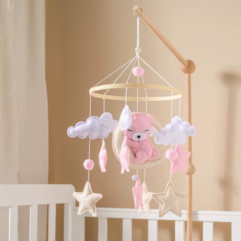 KidzzCamp Holz Mobile Babybett "Traumring"