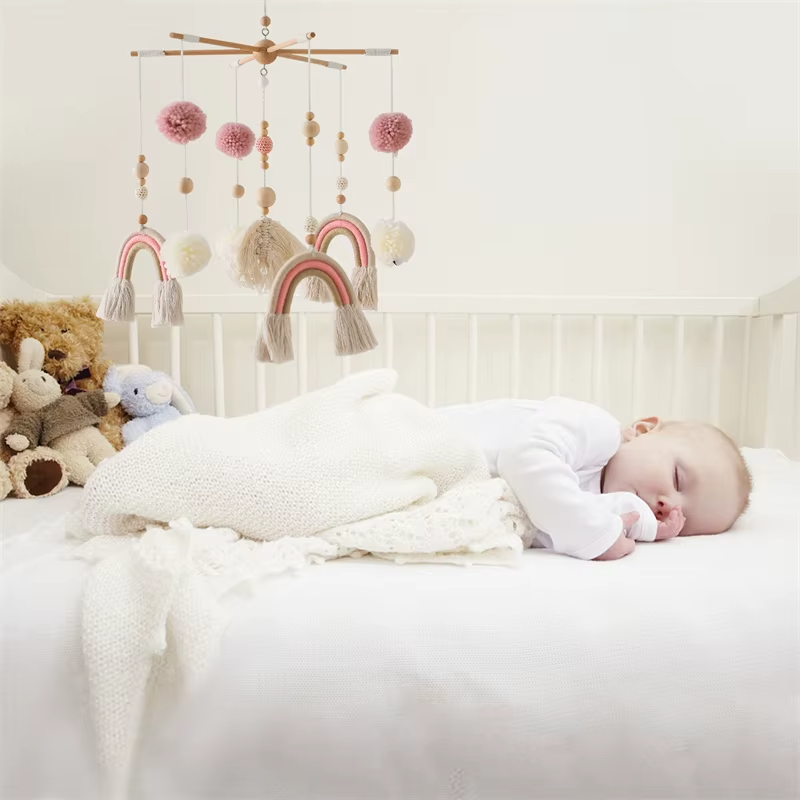 KidzzCamp Holz Mobile Babybett "Sternenhalter"