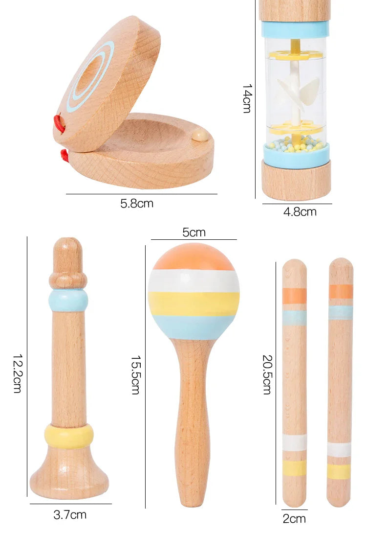Holz Instrumenten Set
