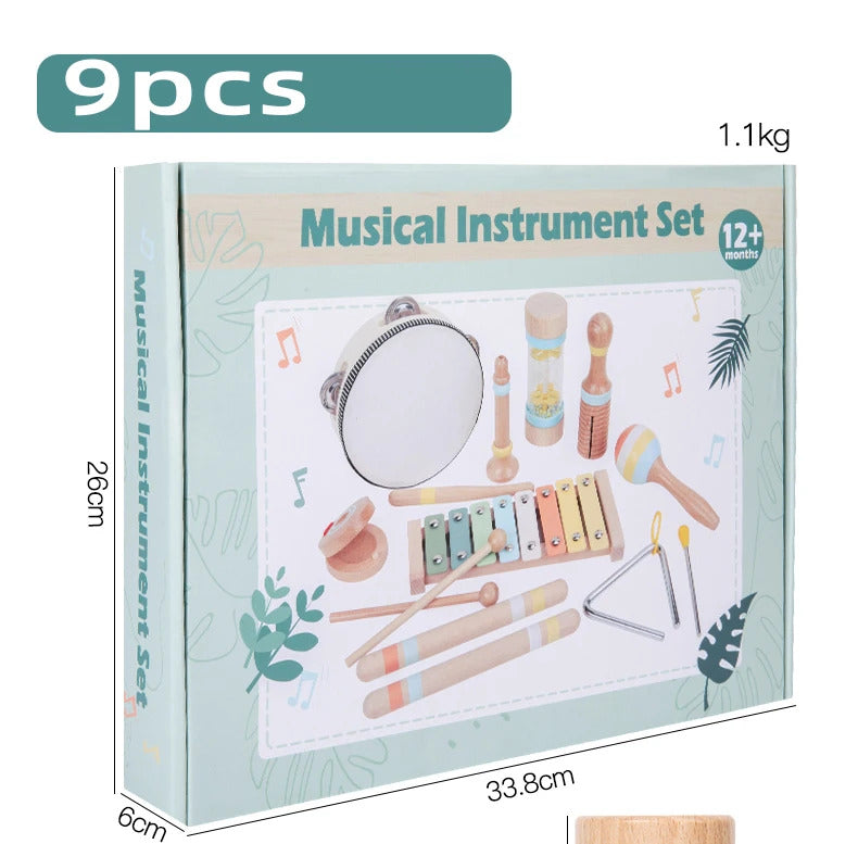 Holz Instrumenten Set