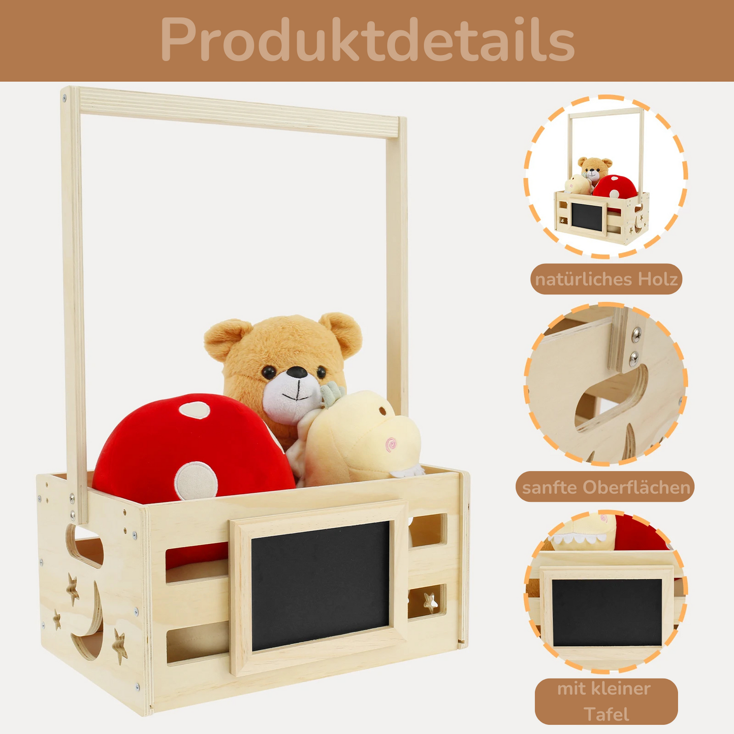KidzzCamp Holz-Geschenkkiste „Mini-Garderobe“  Geschenkverpackung