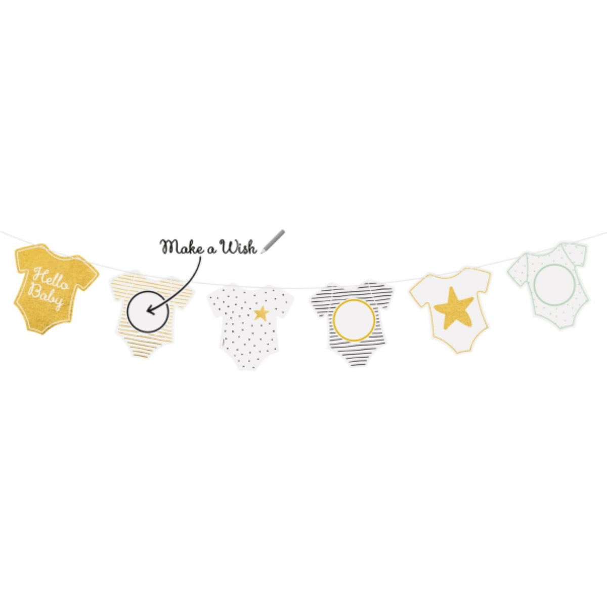 "Hello Baby" Girlande "Make a Wish" | 250x16cm