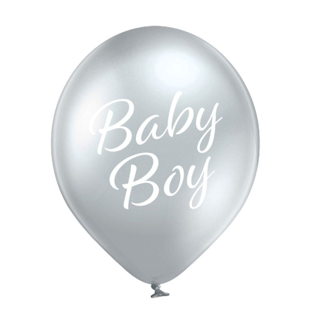 Luftballon Ø30cm Baby Boy | 6 Stück Babyparty Dekoration für Jungs