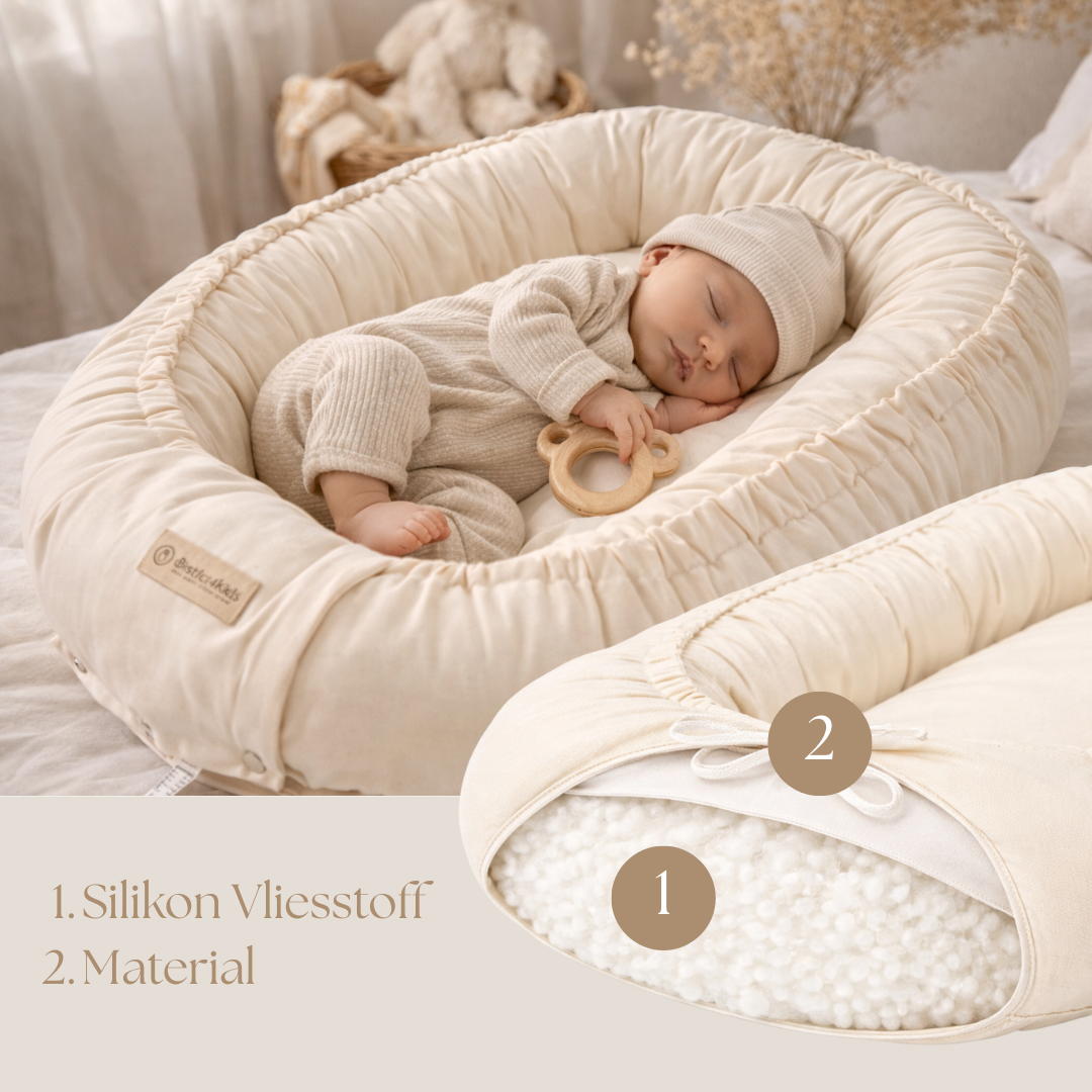 Babynestchen Baumwolle – Kuscheliger Baby-Kokon