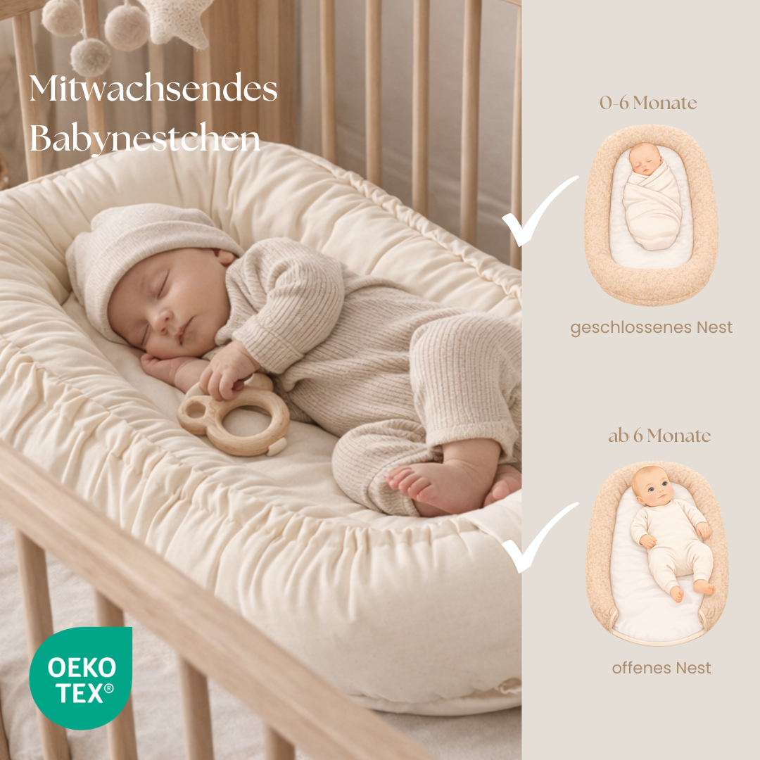 Babynestchen Baumwolle – Kuscheliger Baby-Kokon