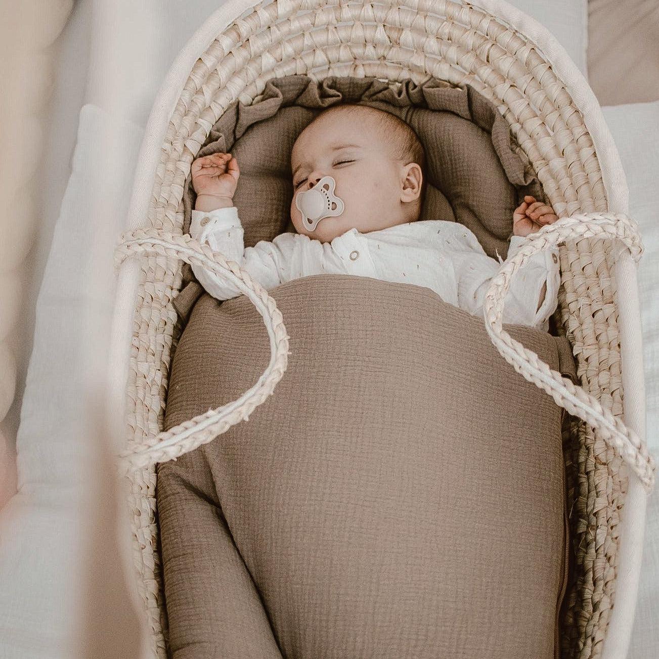 Babyschlafsack Dreamy Musselin – Atmungsaktiver Ganzjahresschlafsack – KidzzCamp